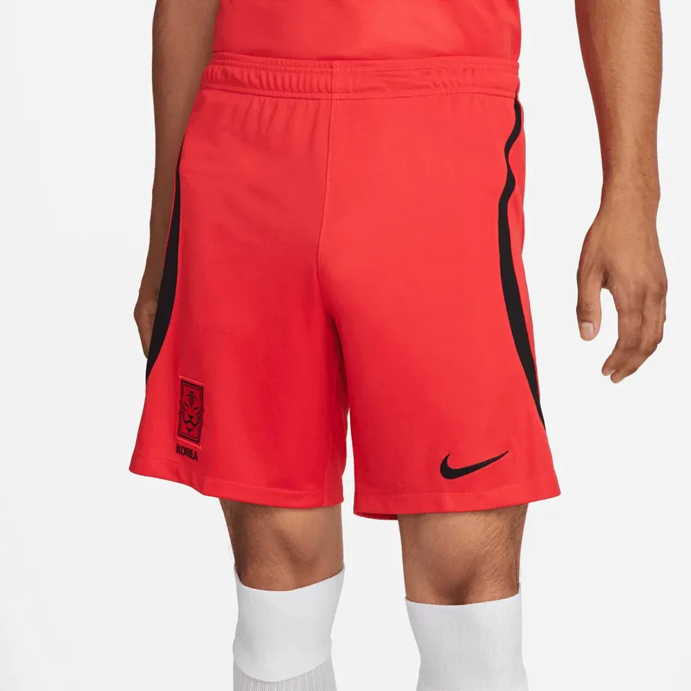 Nike 2022-23 Korea Home Stadium Shorts - Global Red-Black - Image 2
