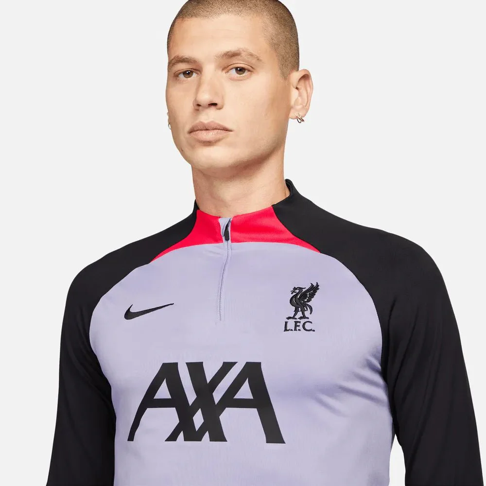 Nike 2022-23 Liverpool Dri-Fit Long Sleeve Training Top - Image 3