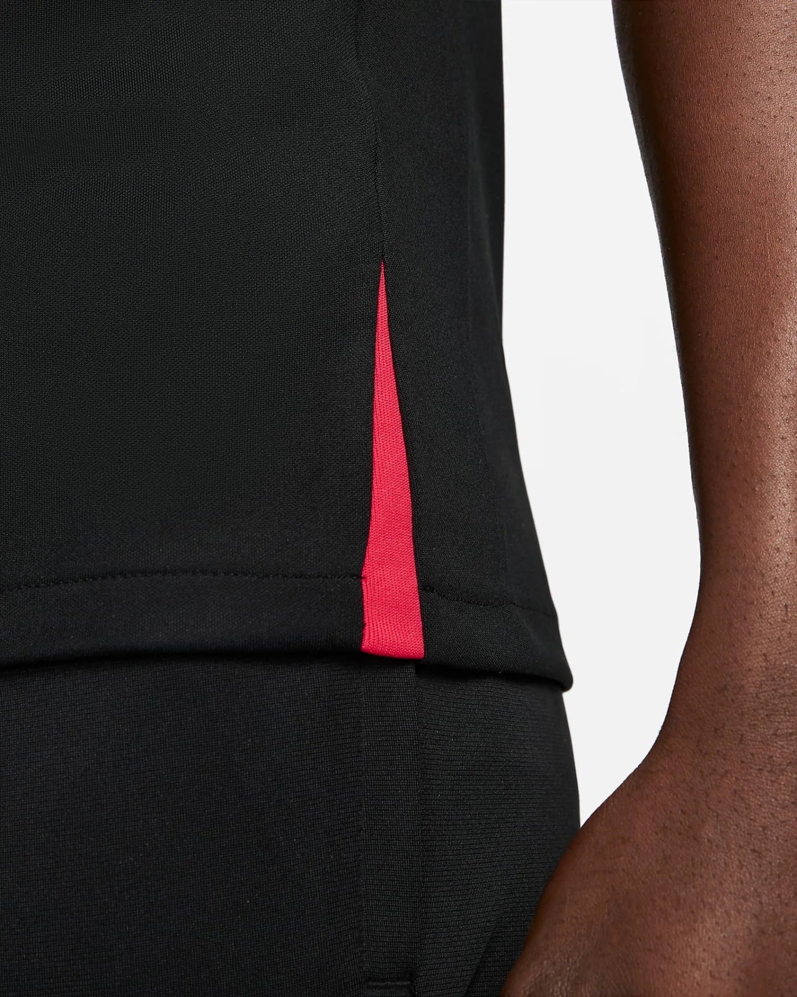 Nike 2022-23 Liverpool FC Strike Short-Sleeve Top - Black-Siren Red - Image 4