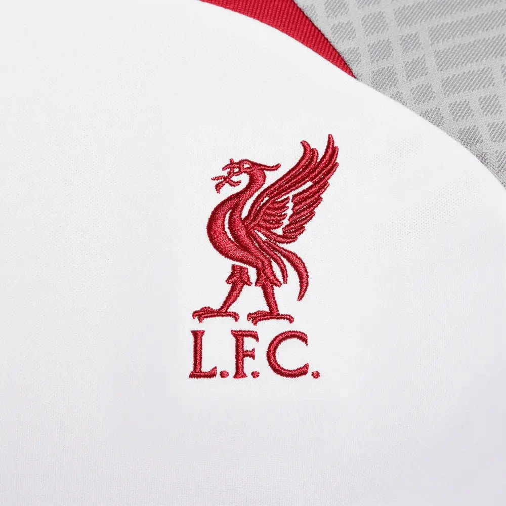 Nike 2022-23 Liverpool FC Strike Training Jersey - White-Grey-Tough Red - Image 5