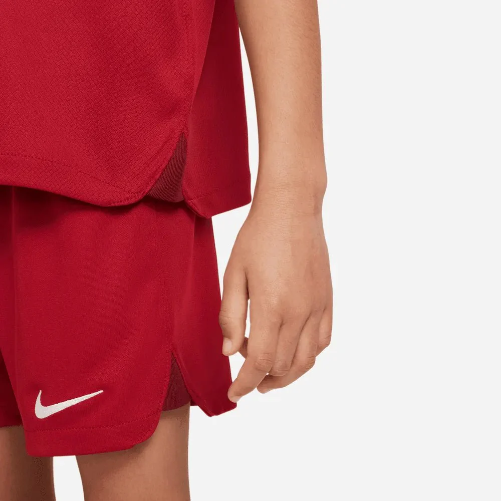 Nike 2022-23 Liverpool Little Kid's Home Kit - Tough Red - Image 8