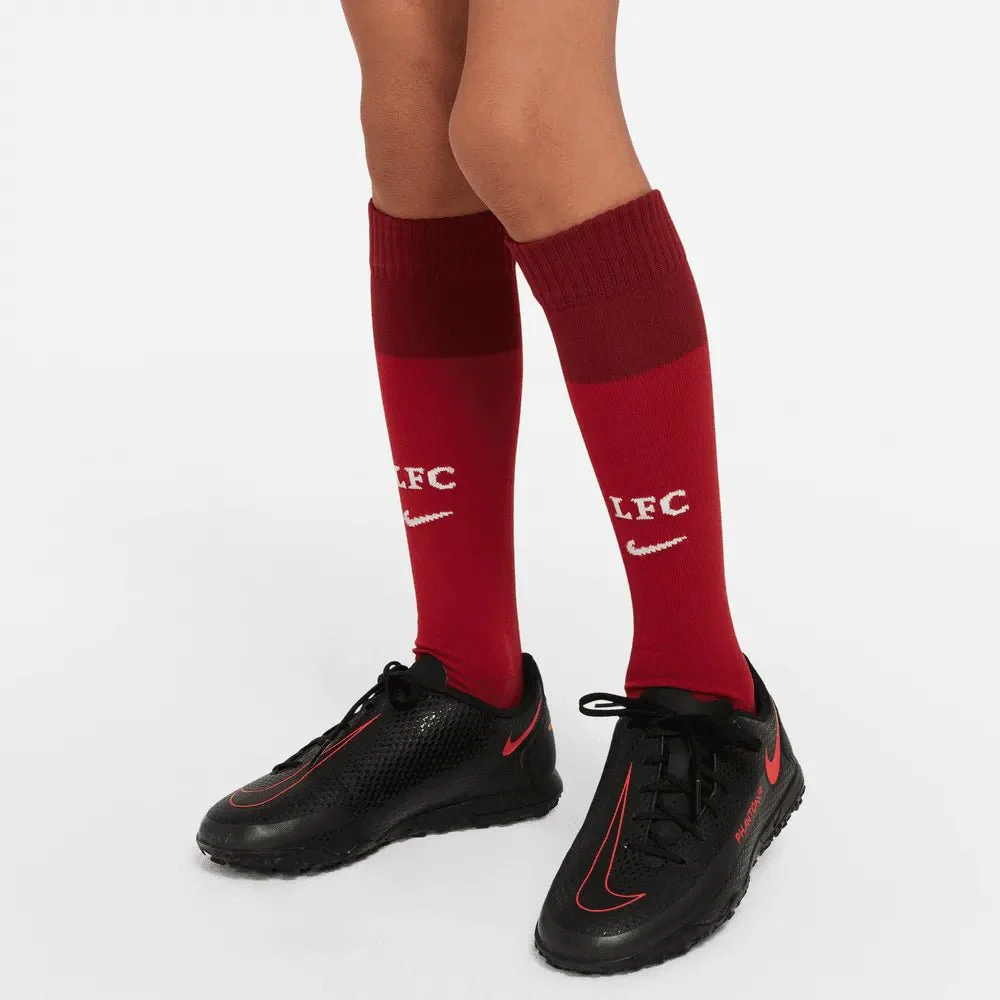 Nike 2022-23 Liverpool Little Kid's Home Kit - Tough Red - Image 9