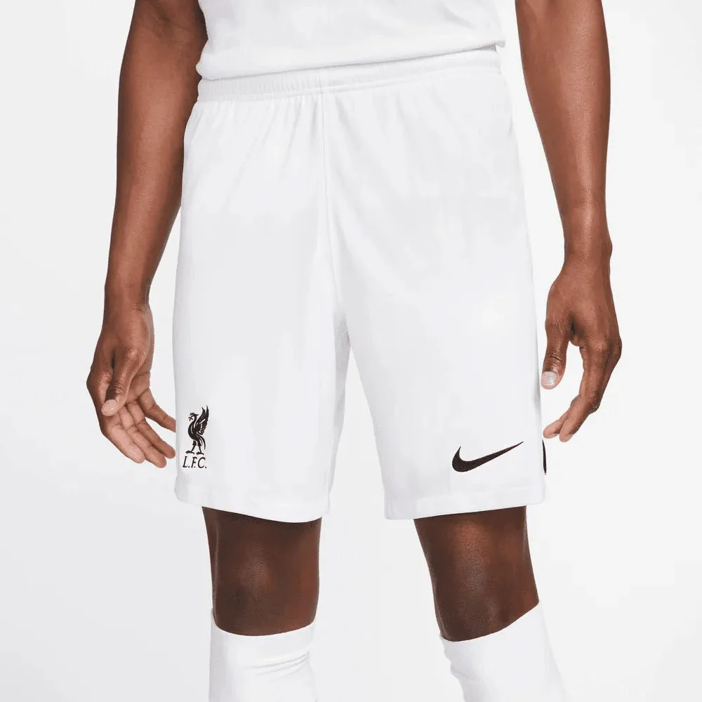 Nike 2022-23 Liverpool Stadium Away Shorts - White - Image 2