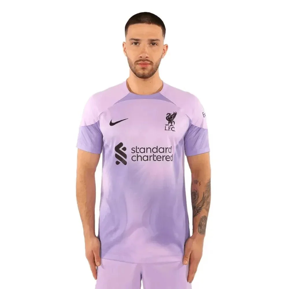 Nike 2022-23 Liverpool Stadium Goalkeeper Jersey - Purple-Black - Image 3
