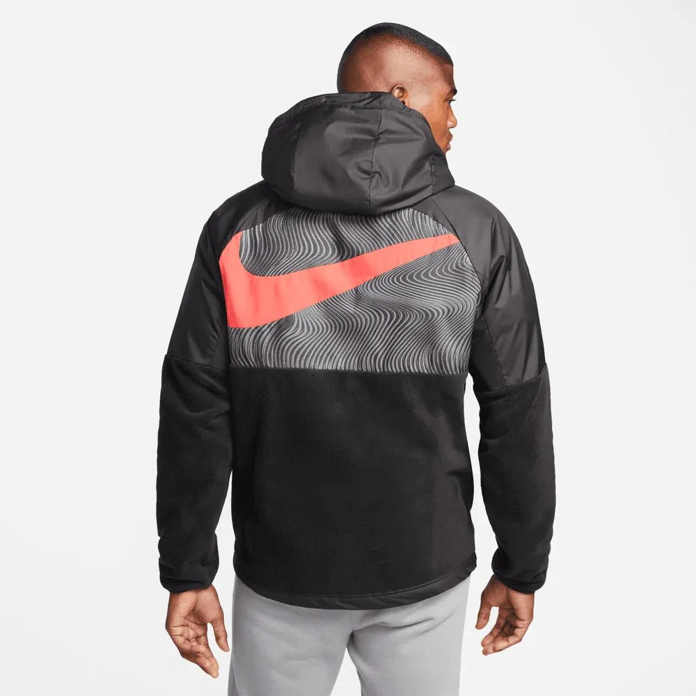 Nike 2022-23 Liverpool Winterized AWF Jacket - Black-Red - Image 2