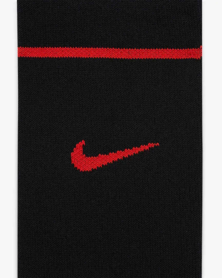 Nike 2022-23 Netherlands Strike Away Knee-High Socks - Black-Habanero Red - Image 3