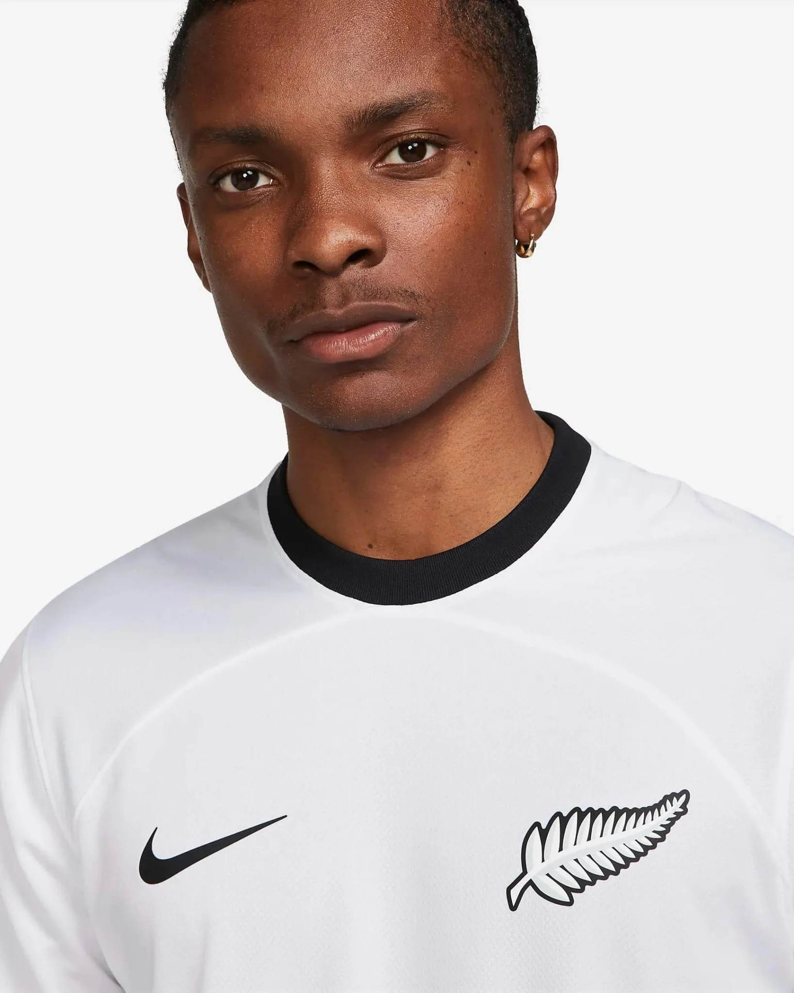 Nike 2022-23 New Zealand Home Jersey - White-Black - Image 3