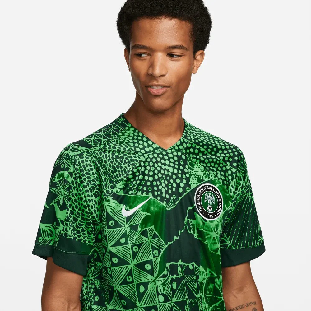 Nike 2022-23 Nigeria Home Jersey - Green Spark-Pine Green - Image 5