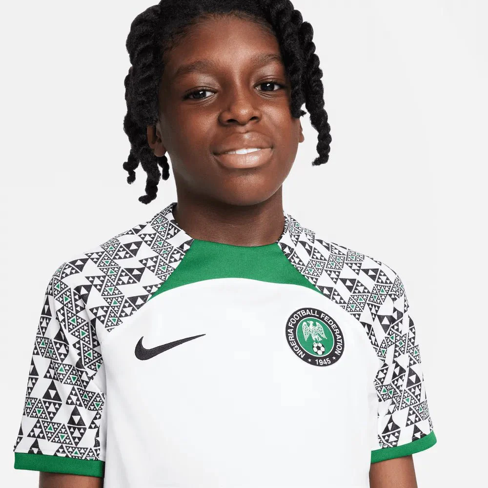 Nike 2022-23 Nigeria Youth Away Jersey - White-Black - Image 5