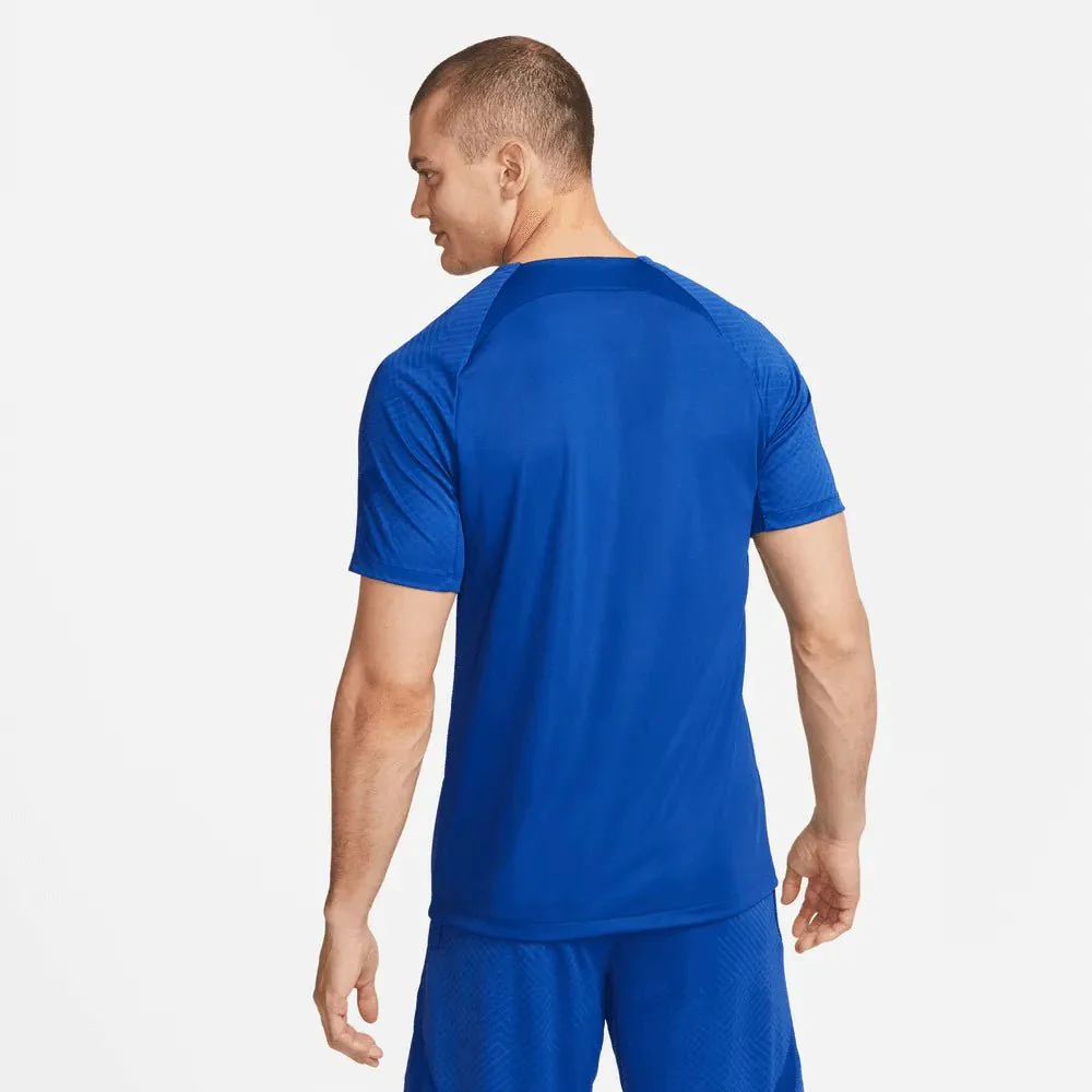Nike 2022-23 Paris Saint-Germain Dri-Fit Strike Short-Sleeve Top - Blue - Image 2