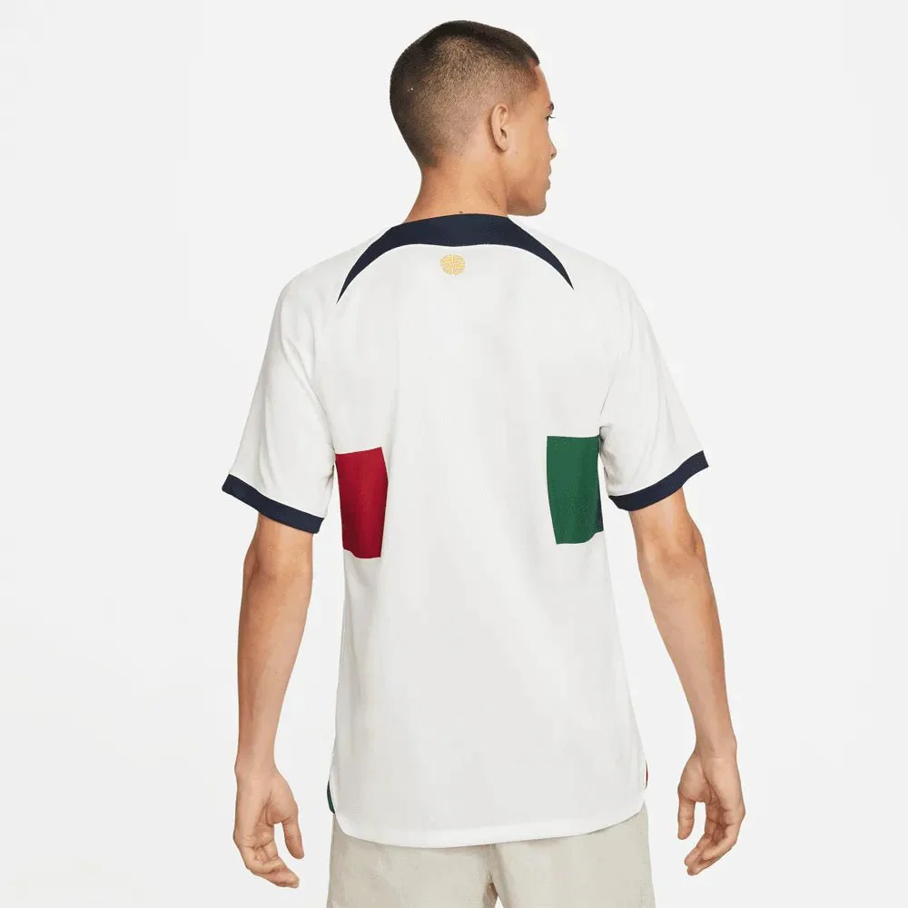 Nike 2022-23 Portugal Away Jersey - White-Red-Green - Image 6