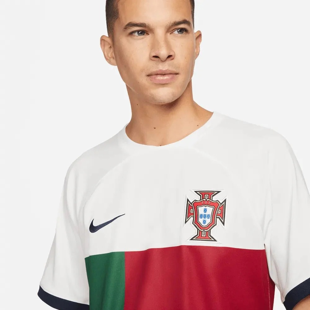 Nike 2022-23 Portugal Away Jersey - White-Red-Green - Image 7