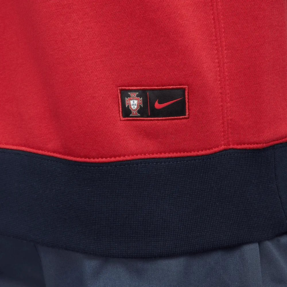 Nike 2022-23 Portugal Fleece PO Hoodie - Red-Obsidian-Green - Image 5