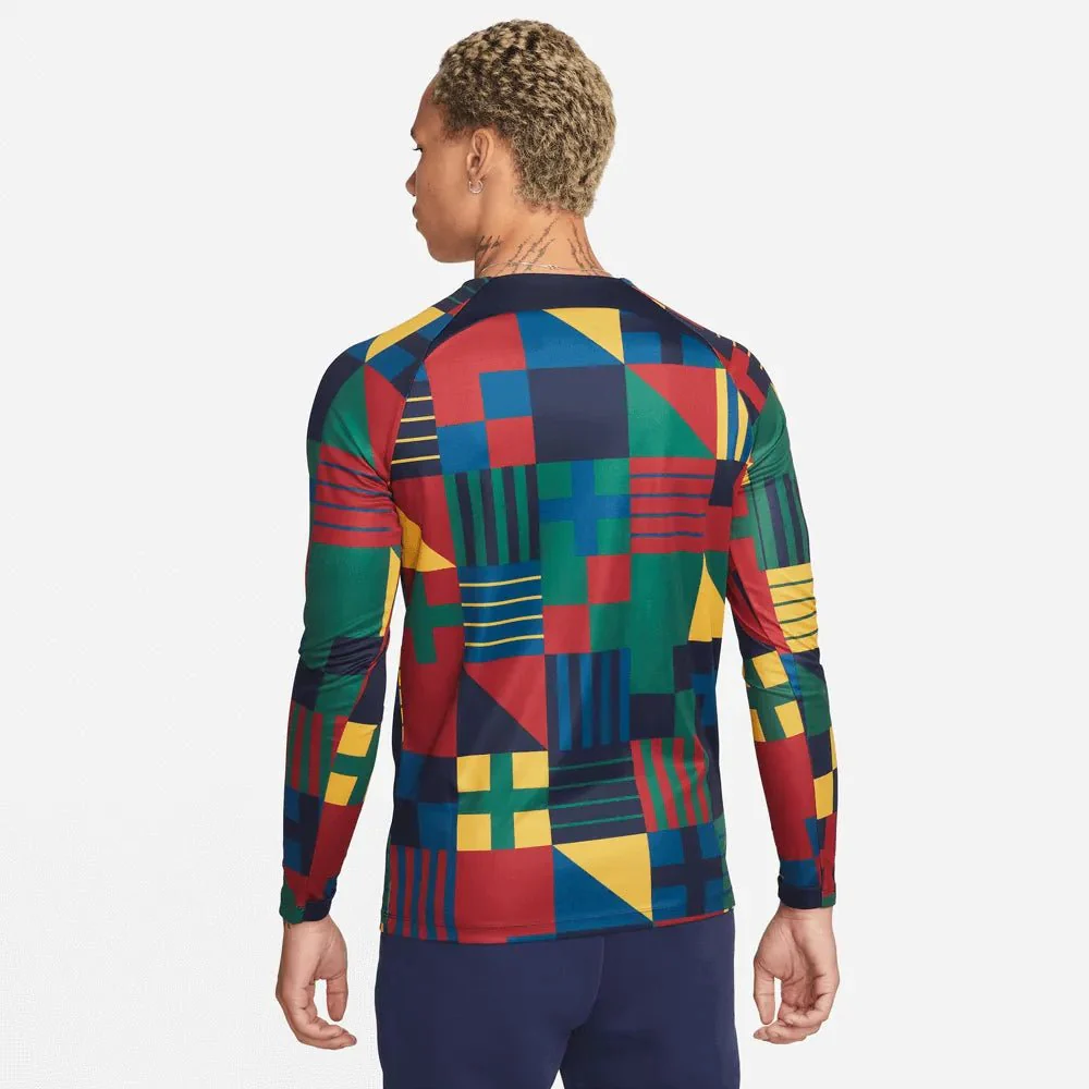 Nike 2022-23 Portugal Long-Sleeve Pre-Match Jersey - Image 2