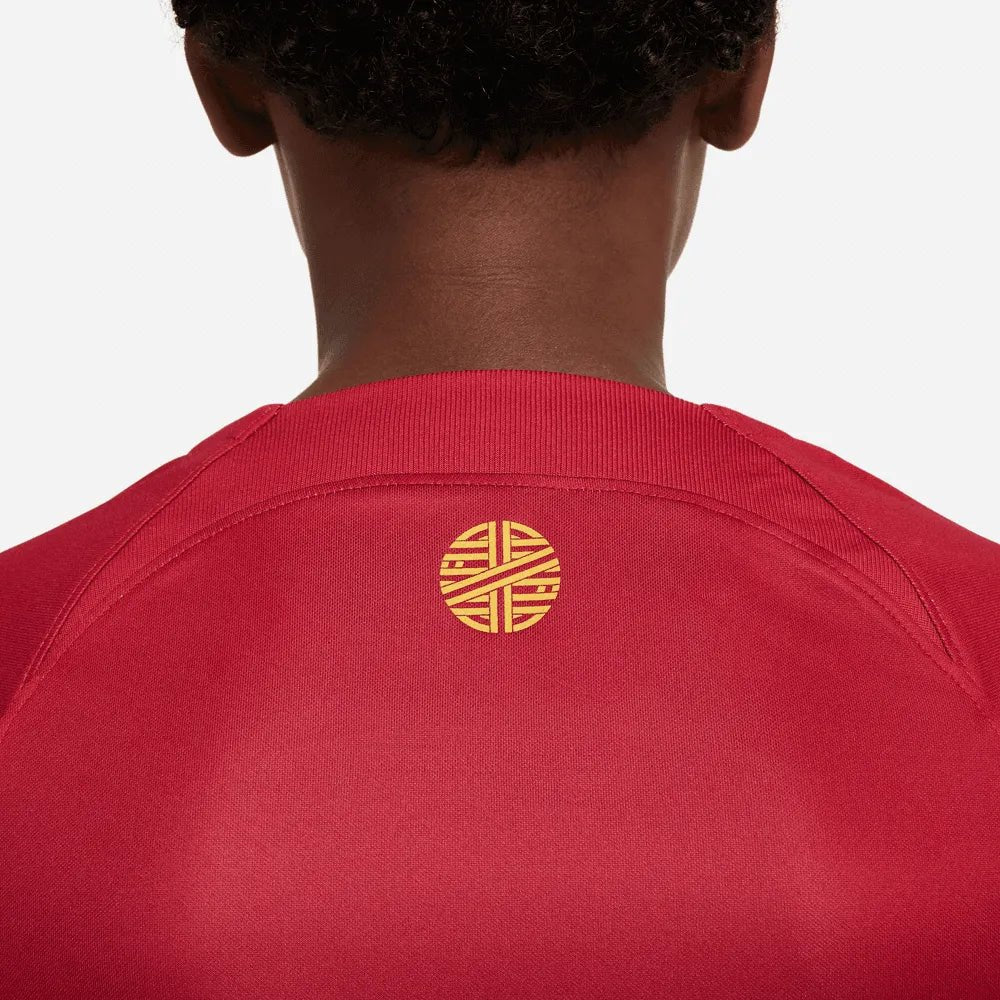 Nike 2022-23 Portugal YOUTH Home Jersey - Red-Green - Image 6