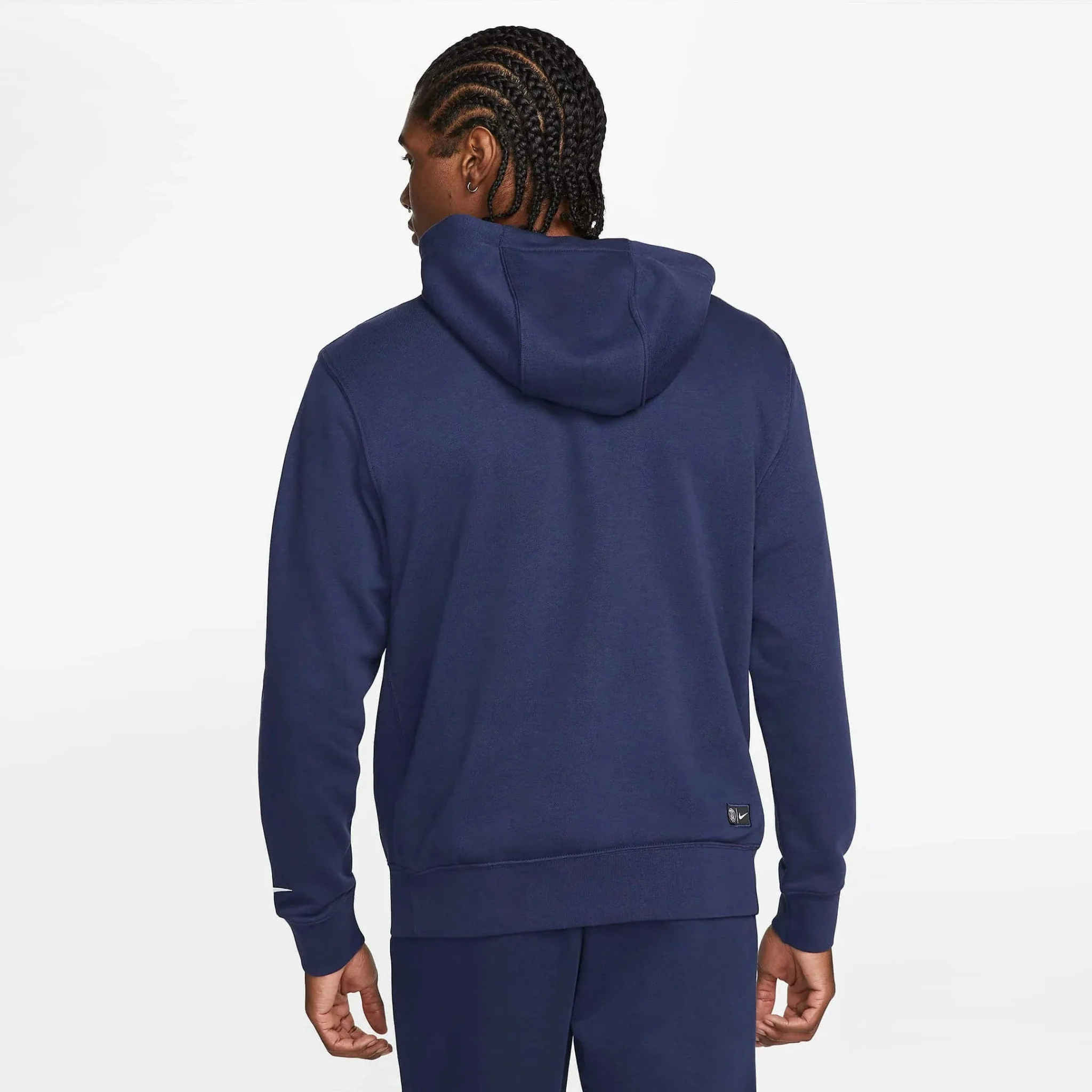 Nike 2022-23 PSG GFA Fleece Hoodie - Midnight Navy-White - Image 2
