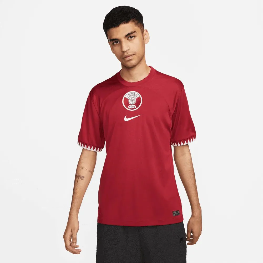 Nike 2022-23 Qatar Home Jersey - Desert Maroon-White