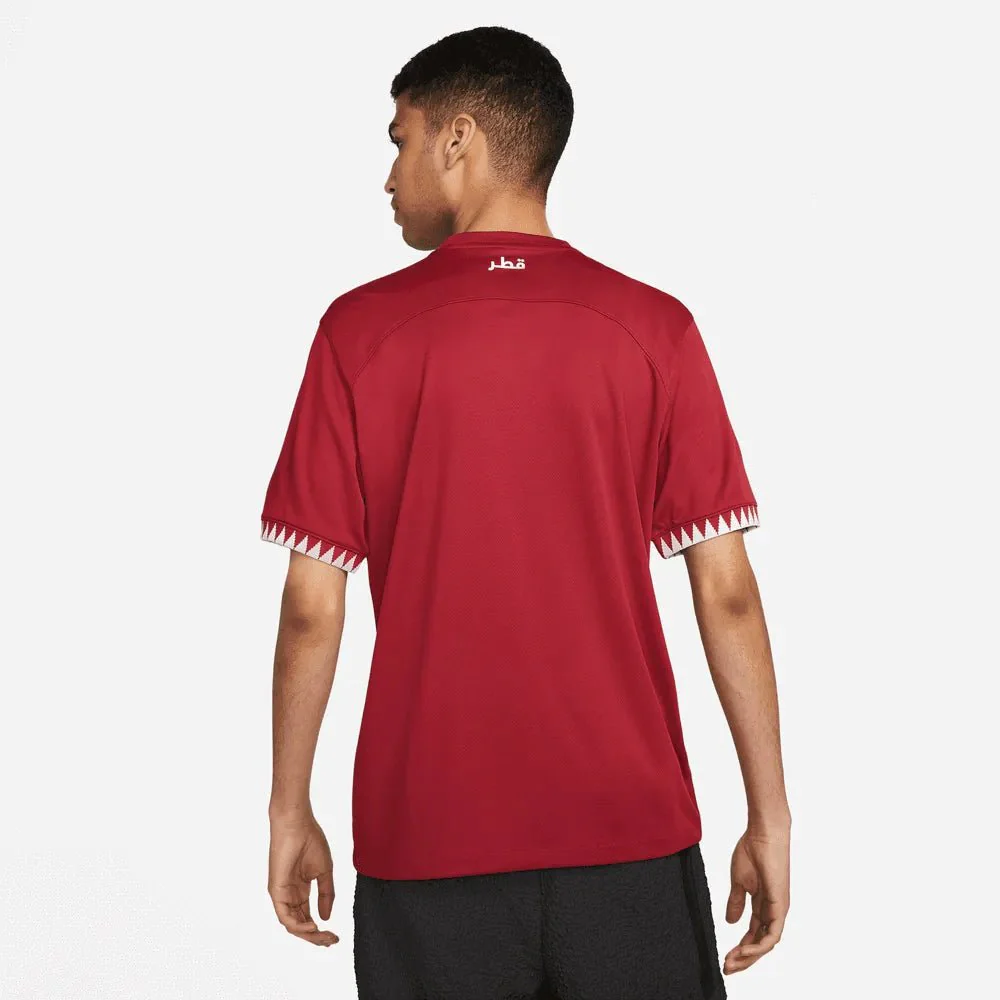 Nike 2022-23 Qatar Home Jersey - Desert Maroon-White - Image 2