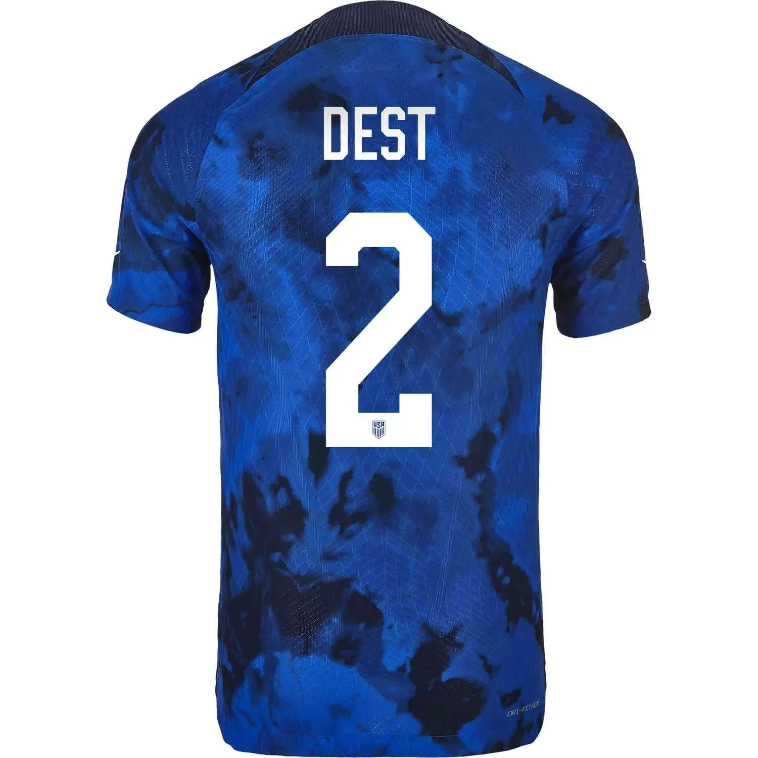 Nike 2022-23 USMNT Away Vapor Match Authentic Jersey Bright Blue - Image 12