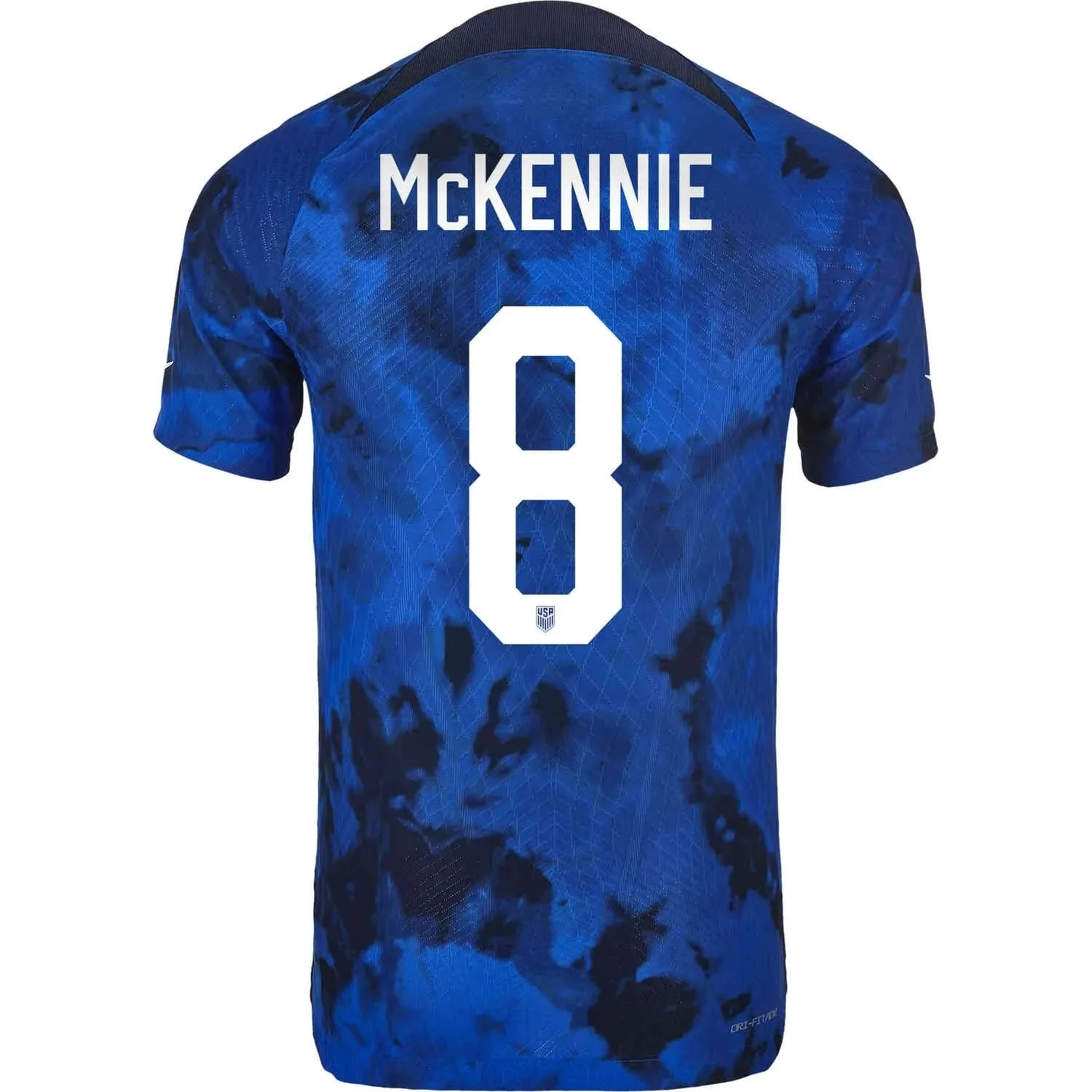 Nike 2022-23 USMNT Away Vapor Match Authentic Jersey Bright Blue - Image 8