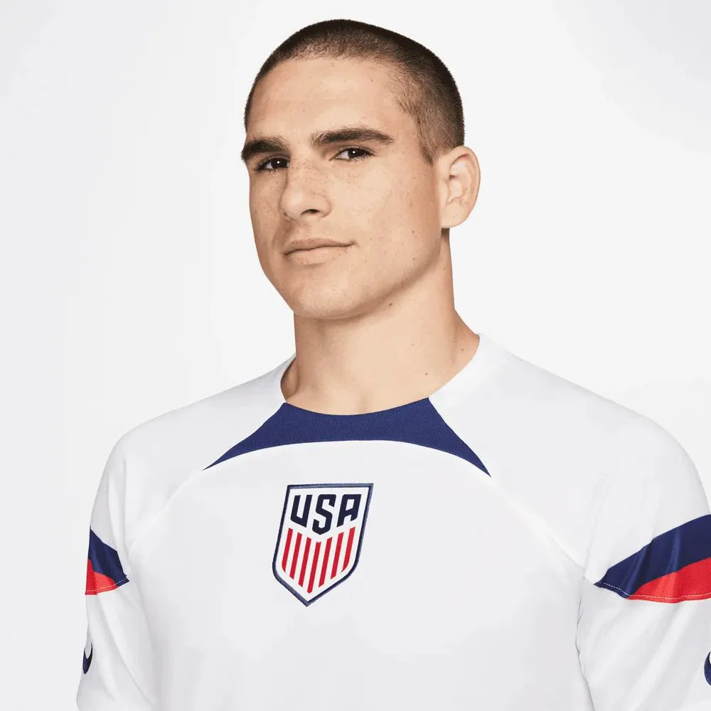 Nike 2022-23 USMNT Home Jersey White-Loyal Blue - Image 5