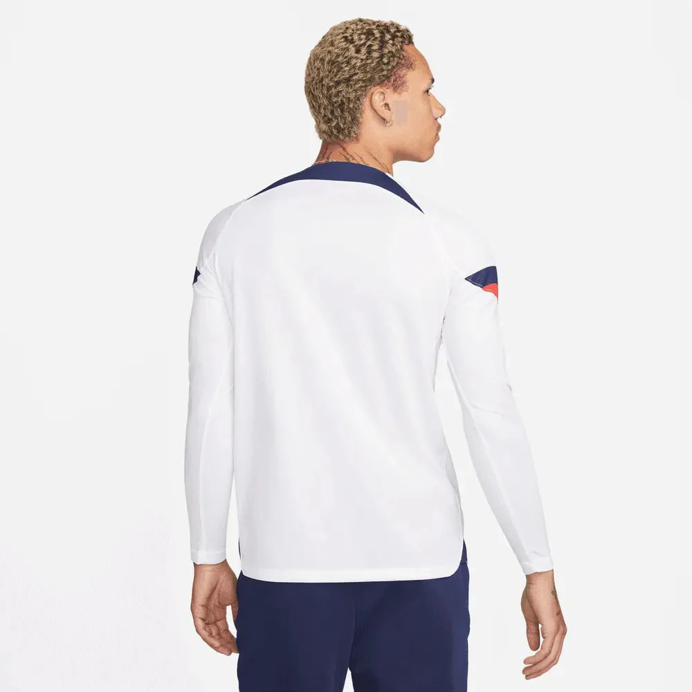 Nike 2022-23 USMNT Home Long Sleeve Jersey White-Loyal Blue - Image 2