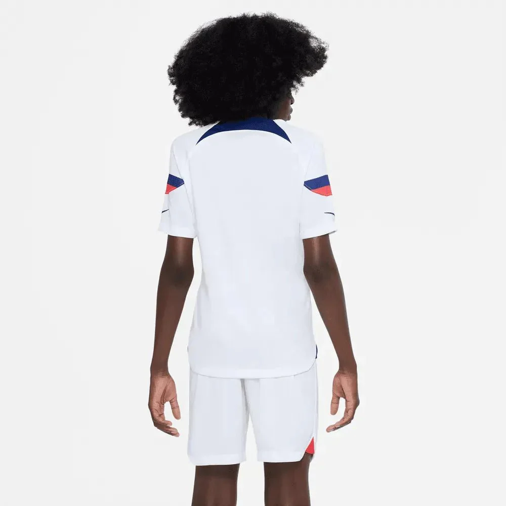 Nike 2022-23 USWNT Home Youth  White-Loyal Blue - Image 2