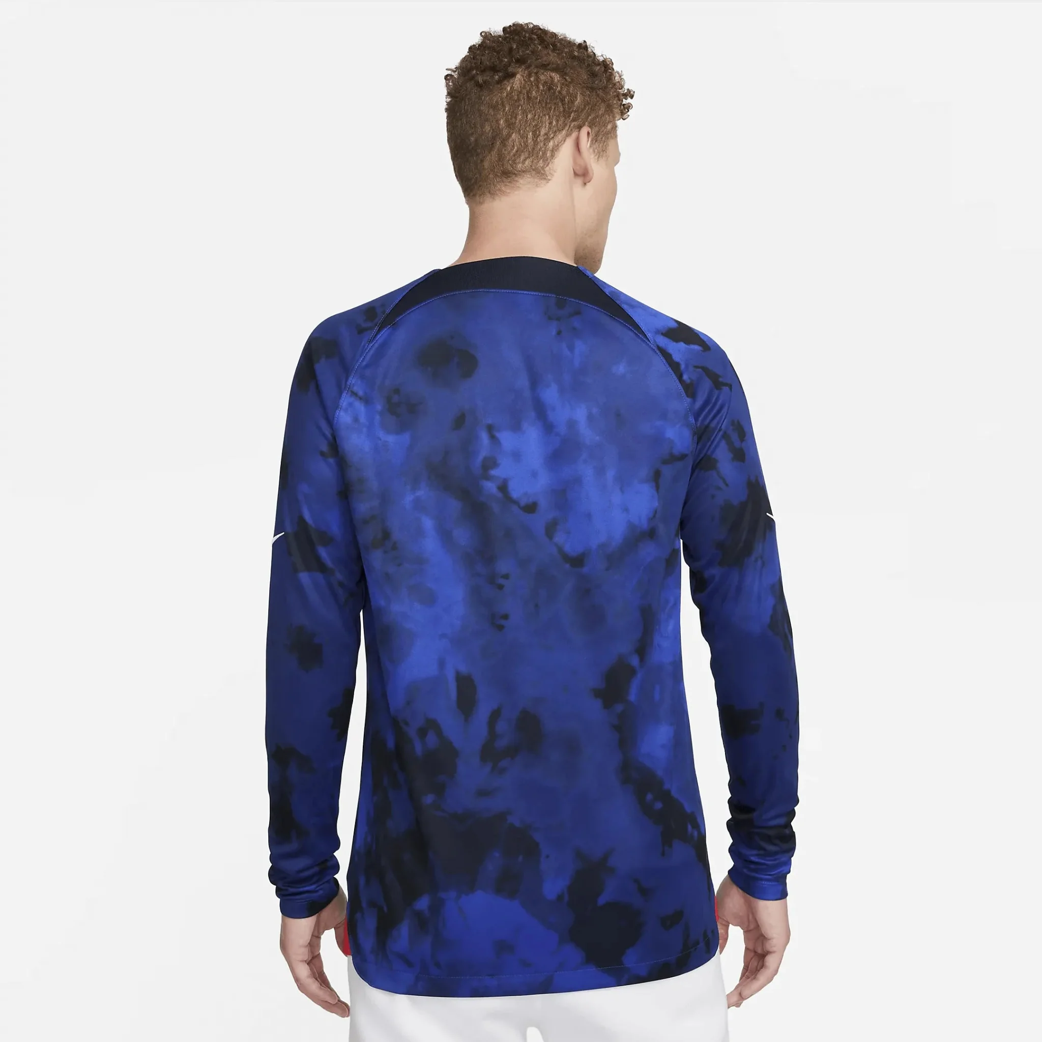 Nike 2022-23 USMNT Long Sleeve Away Jersey - Bright Blue-White - Image 2