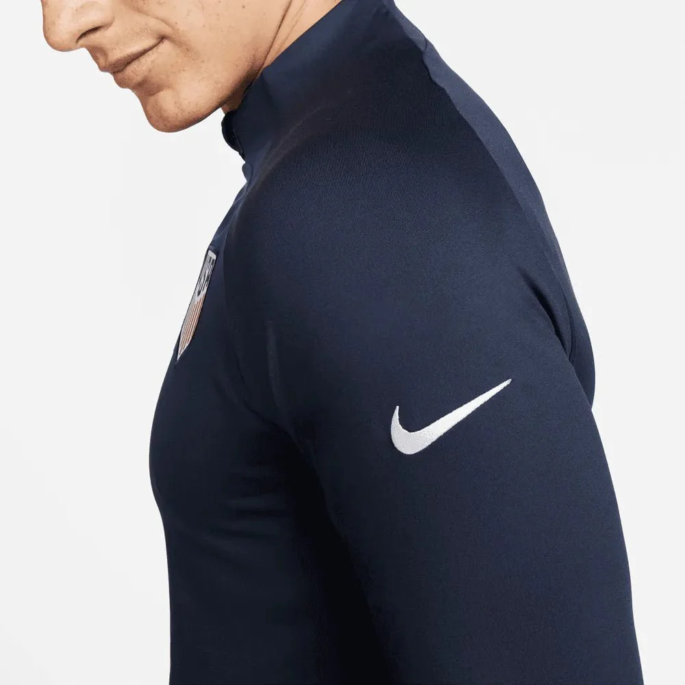 Nike 2022-23 USMNT Strike Drill Top - Obsidian-Bright Blue - Image 3
