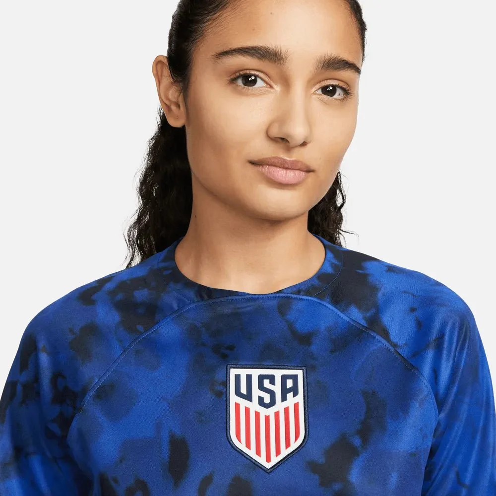 Nike 2022-23 USMNT Women's Away Jersey - Bright Blue-White - Image 3
