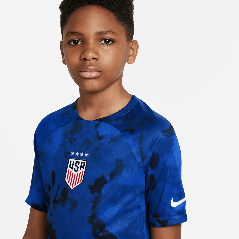 Nike 2022-23 USWNT Youth Jersey Bright Blue-Navy - Image 3