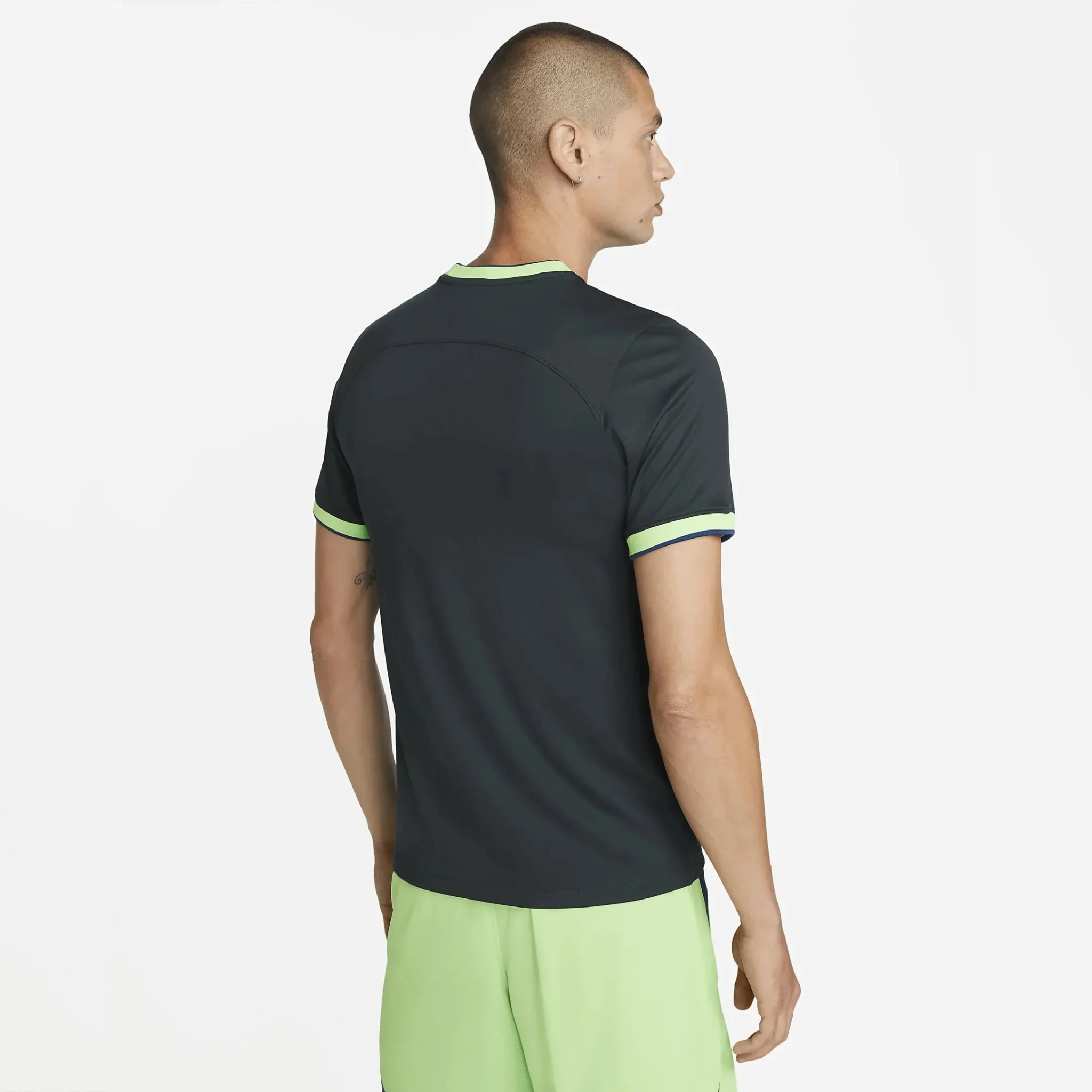 Nike 2022-23 Wolfsburg Stadium Away Jersey - Seaweed-Sub Lime - Image 2