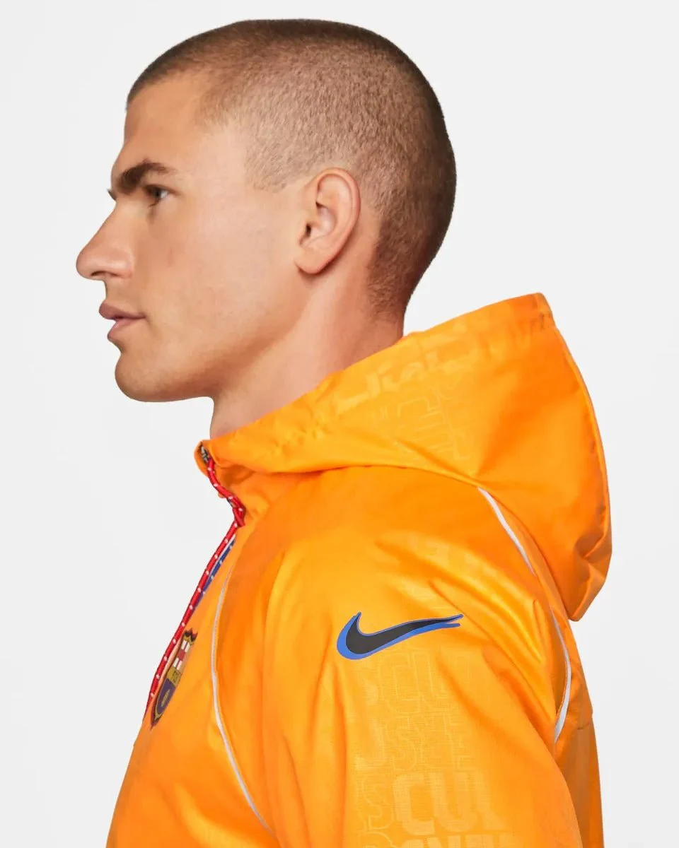 Nike 2022 Barcelona NK AWF Jacket - Vivid Orange - Image 3