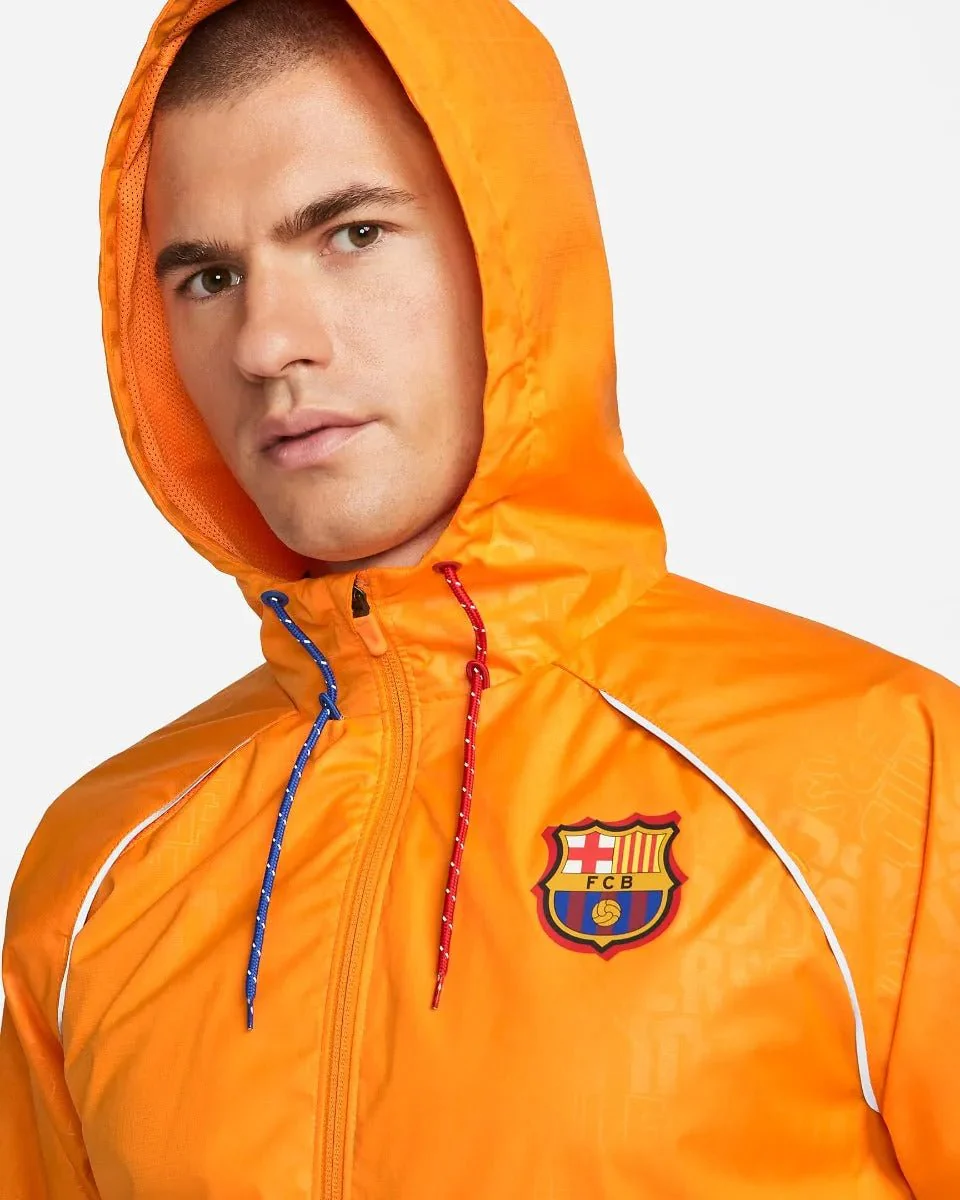 Nike 2022 Barcelona NK AWF Jacket - Vivid Orange - Image 4