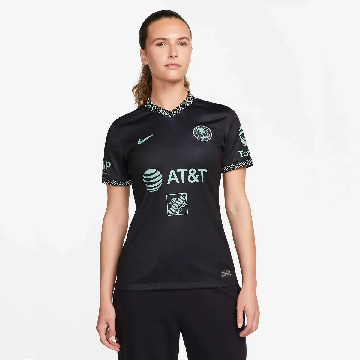 Nike 2022 Club America Women Third Jersey - Black-Healing Jade