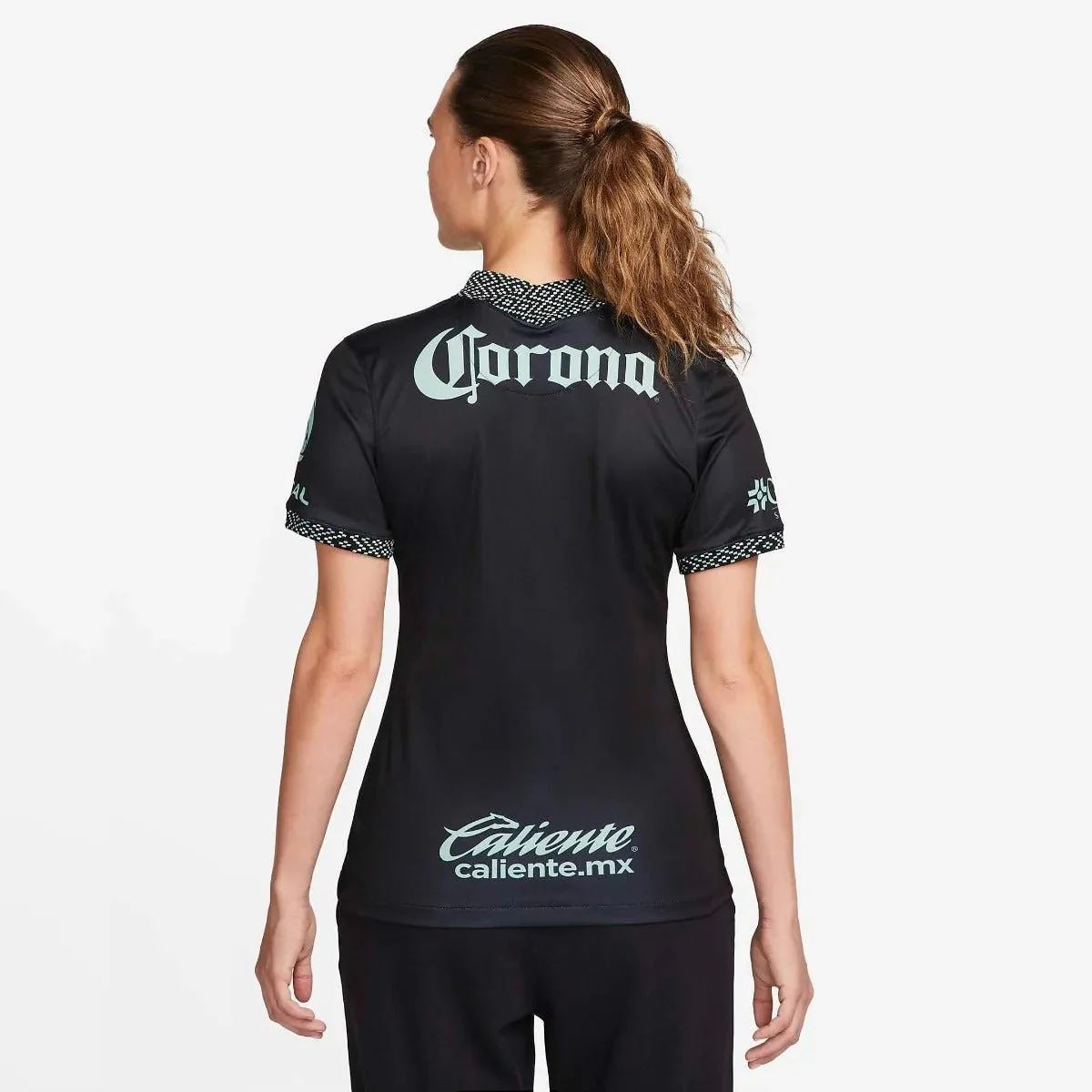 Nike 2022 Club America Women Third Jersey - Black-Healing Jade - Image 2