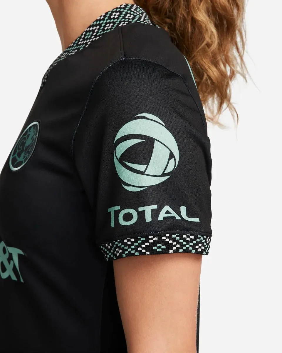 Nike 2022 Club America Women Third Jersey - Black-Healing Jade - Image 4