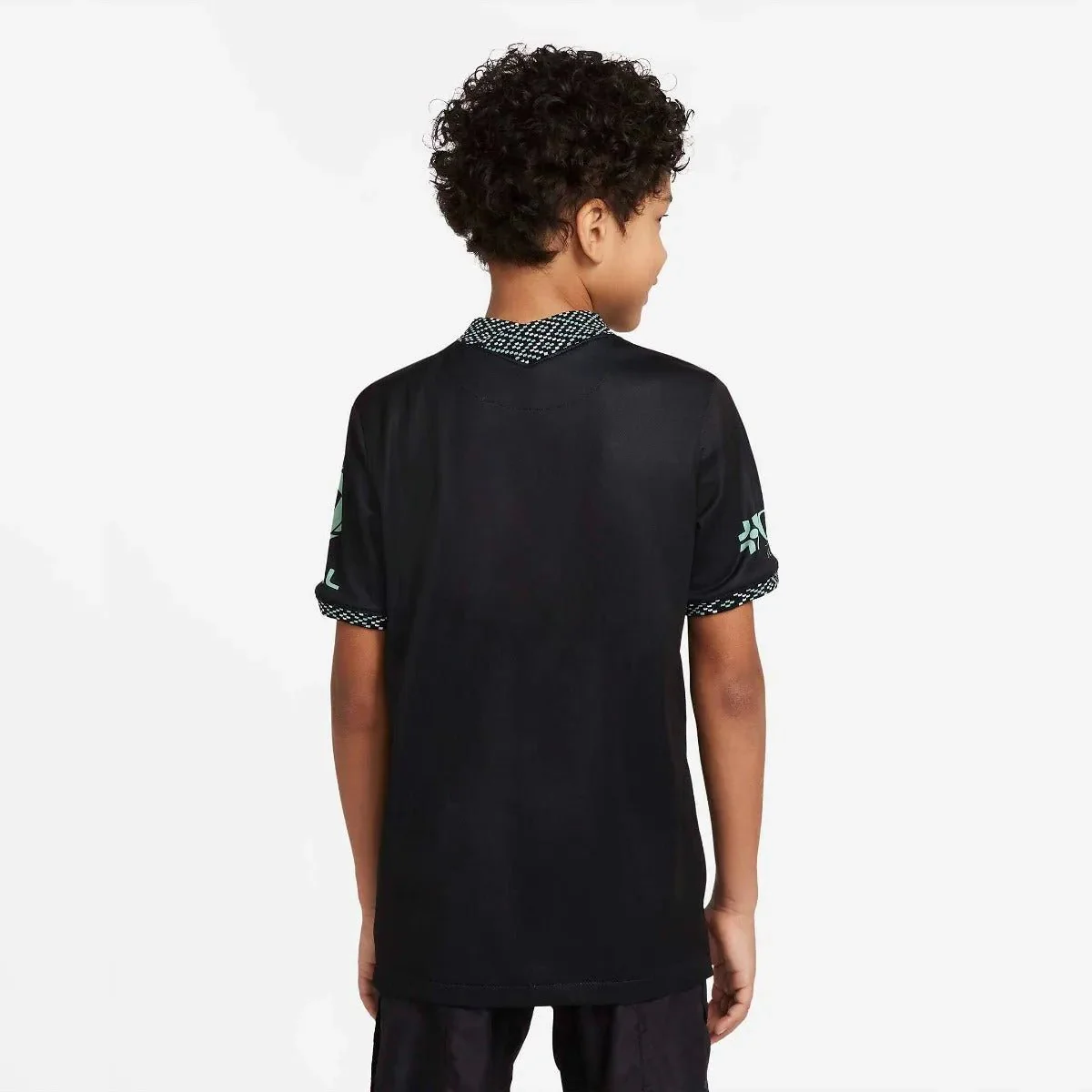 Nike 2022 Club America Youth Third Jersey - Black-Healing Jade - Image 2