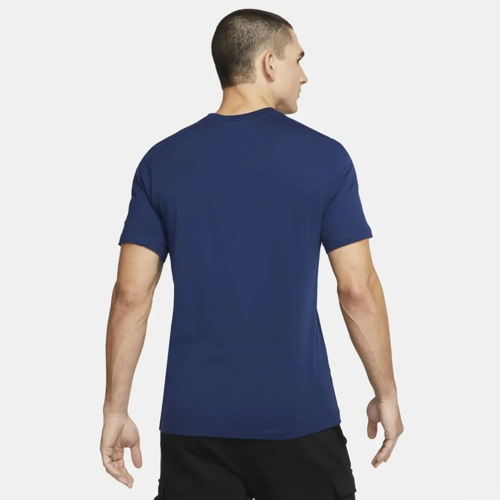 Nike 2022 FC Barcelona Crest 92Trap Tee - Blue Void - Image 2