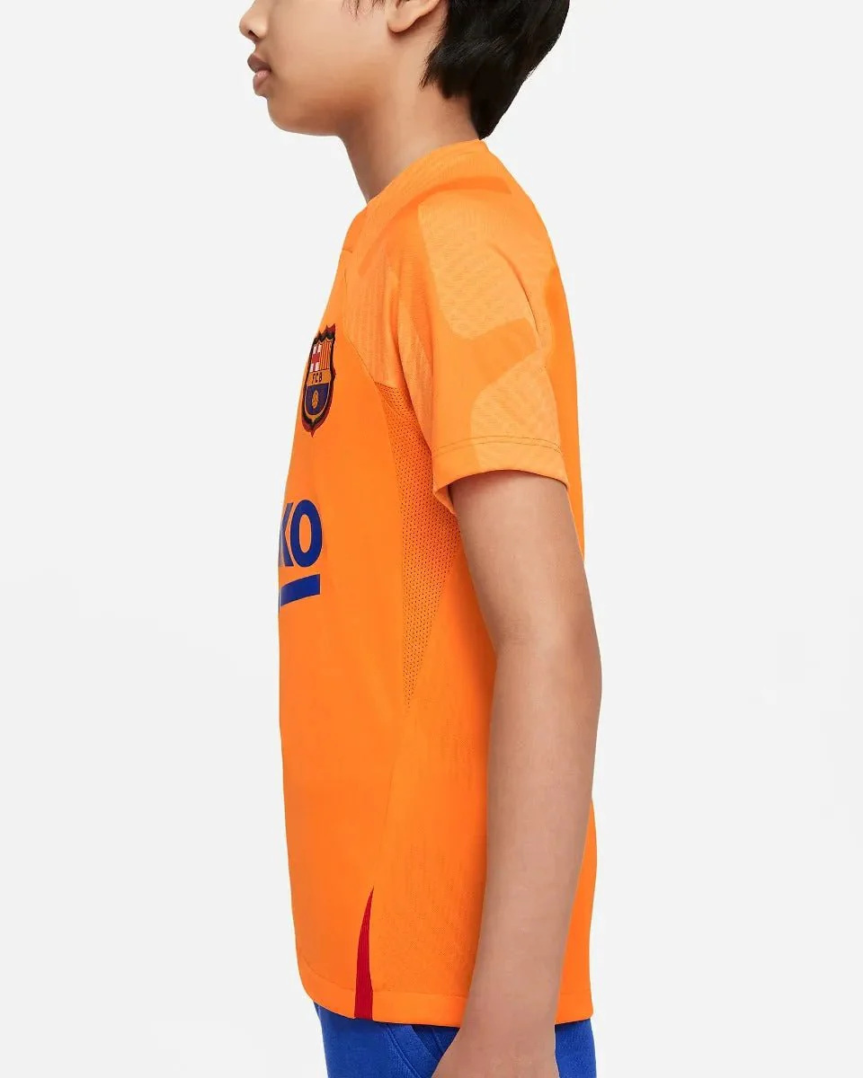 Nike 2022 FC Barcelona Youth SS Strike Top - Vivid Orange - Image 3