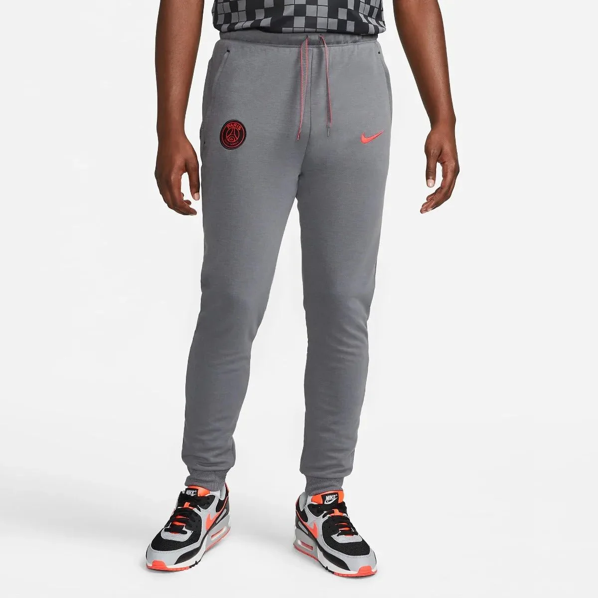 Nike 2022 PSG DF Fleece Travel Pants - Grey-Black-Red