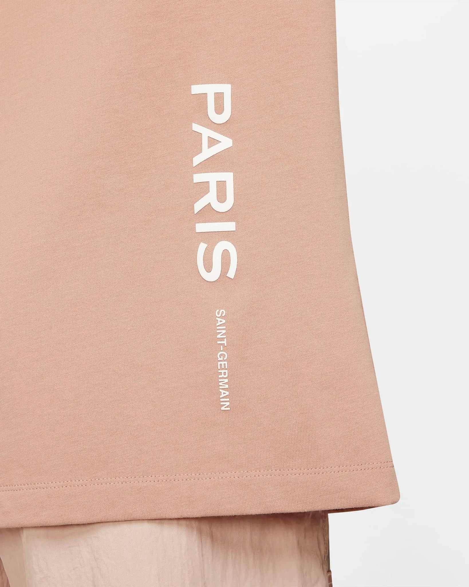 Nike 2022 PSG Womens NSW Oversized Short Sleeve Top - Rose Whisper-White - Image 4