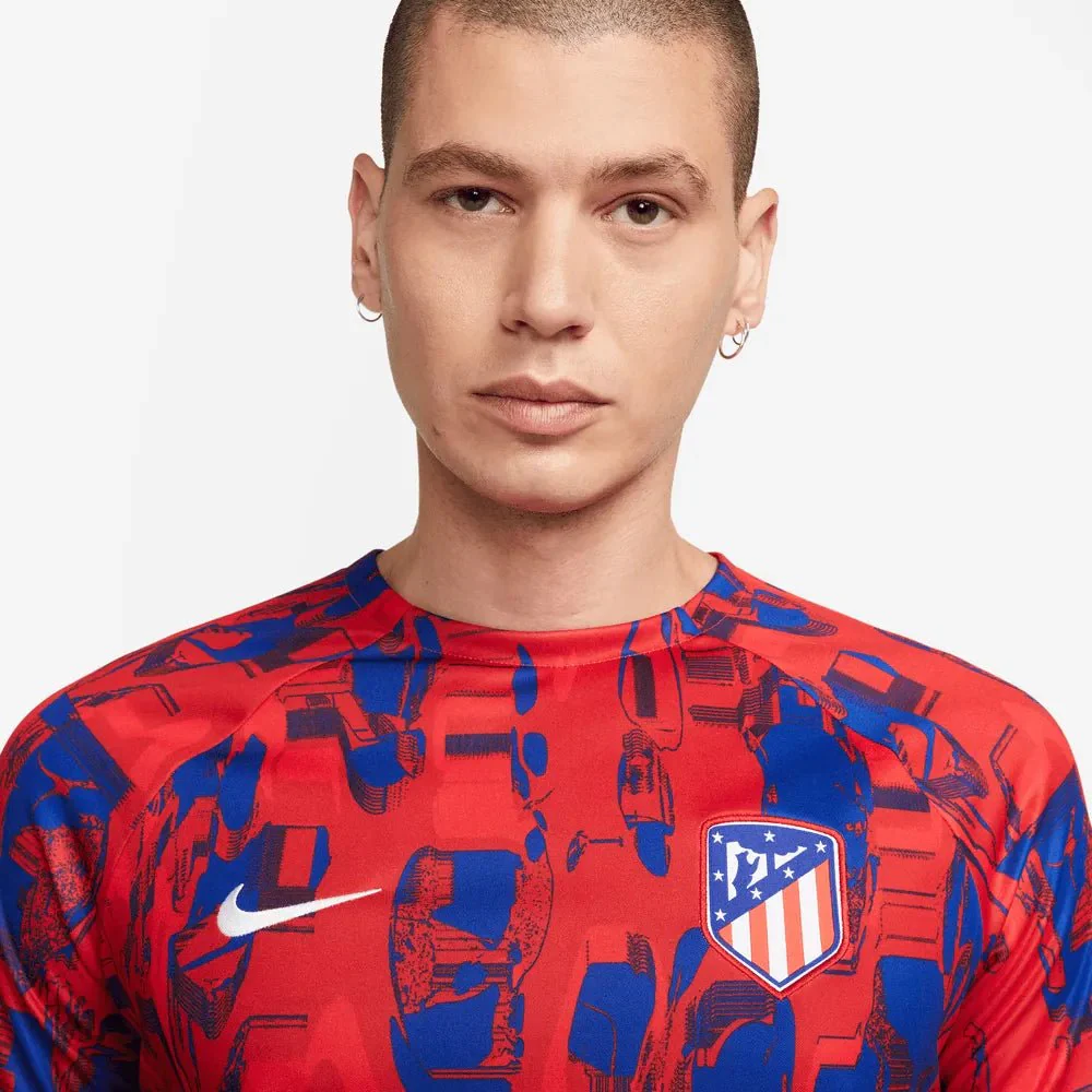 Nike 2023-24 Atletico Madrid Men's Pre-Match Jersey - Image 3