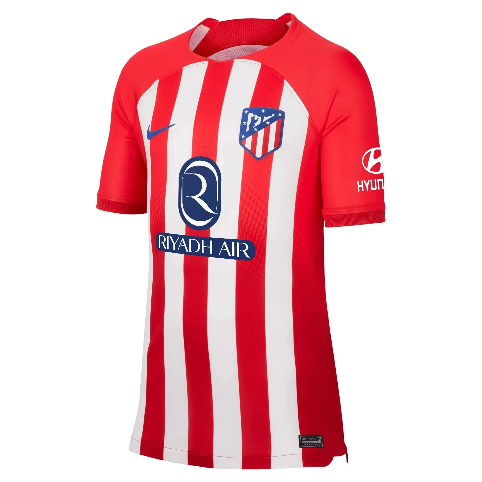 Nike 2023-24 Atletico Madrid Youth Stadium Home Jersey