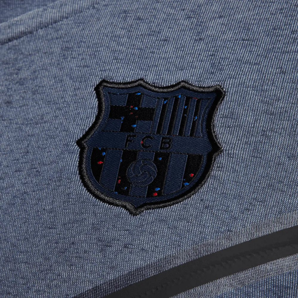 Nike 2023-24 Barcelona Men's NSW Techfleece Full Zip Hoodie - Image 7