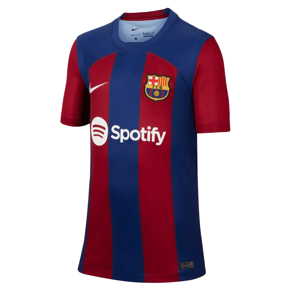 Nike 2023-24 Barcelona Youth Stadium Home Jersey