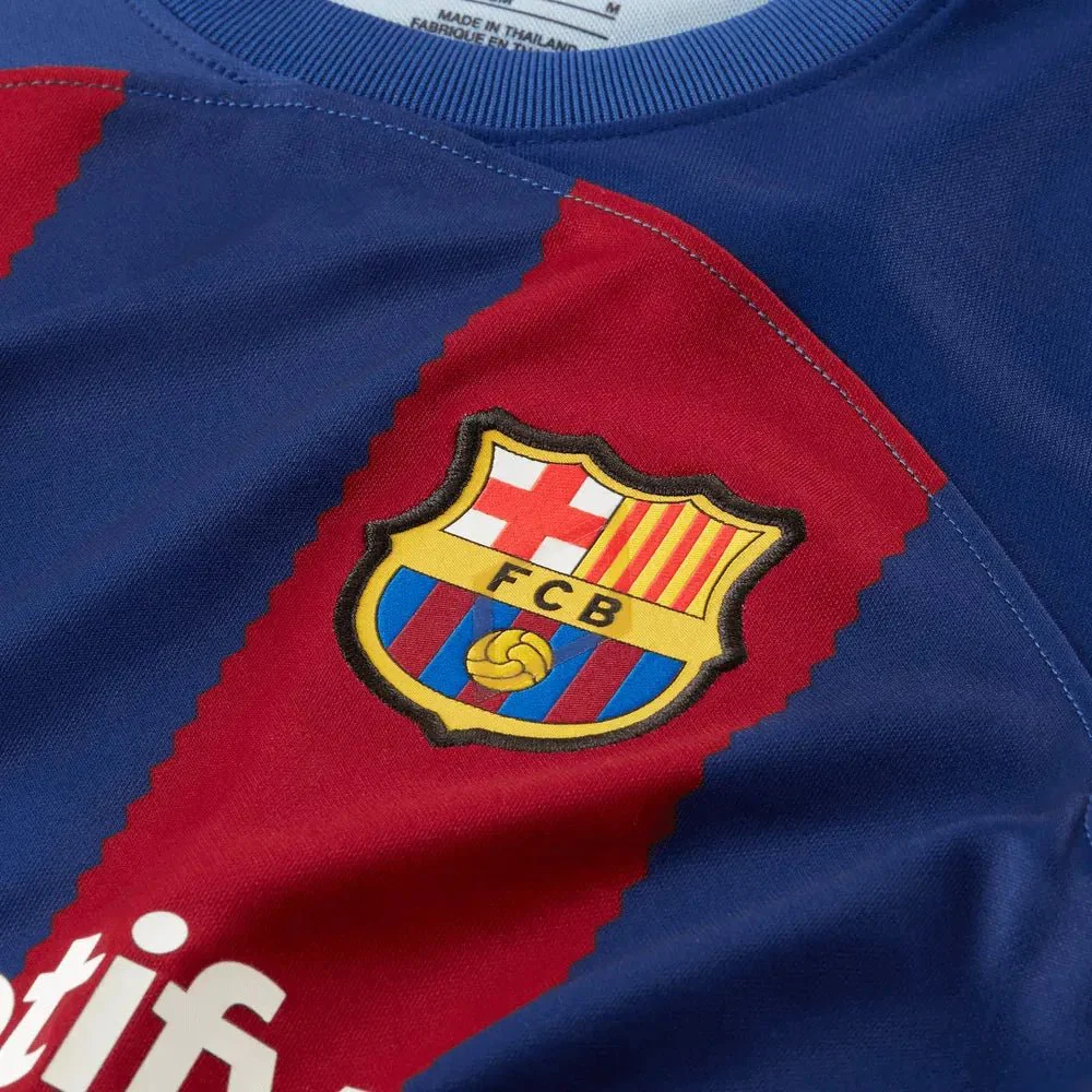 Nike 2023-24 Barcelona Youth Stadium Home Jersey - Image 5