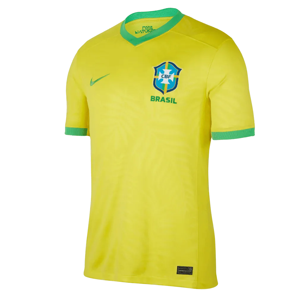 Nike 2023-24 Brazil Women's (Men's Cut) Stadium Home Jersey