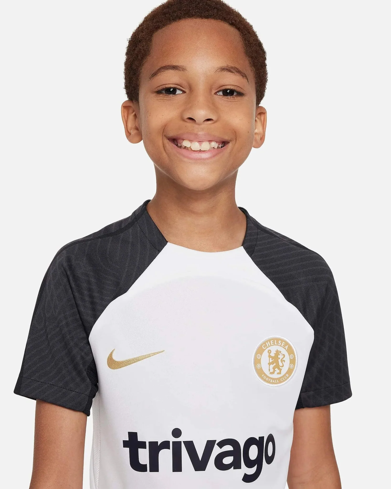 Nike 2023-24 Chelsea Youth Strike Dri-Fit Knit Top - Image 3