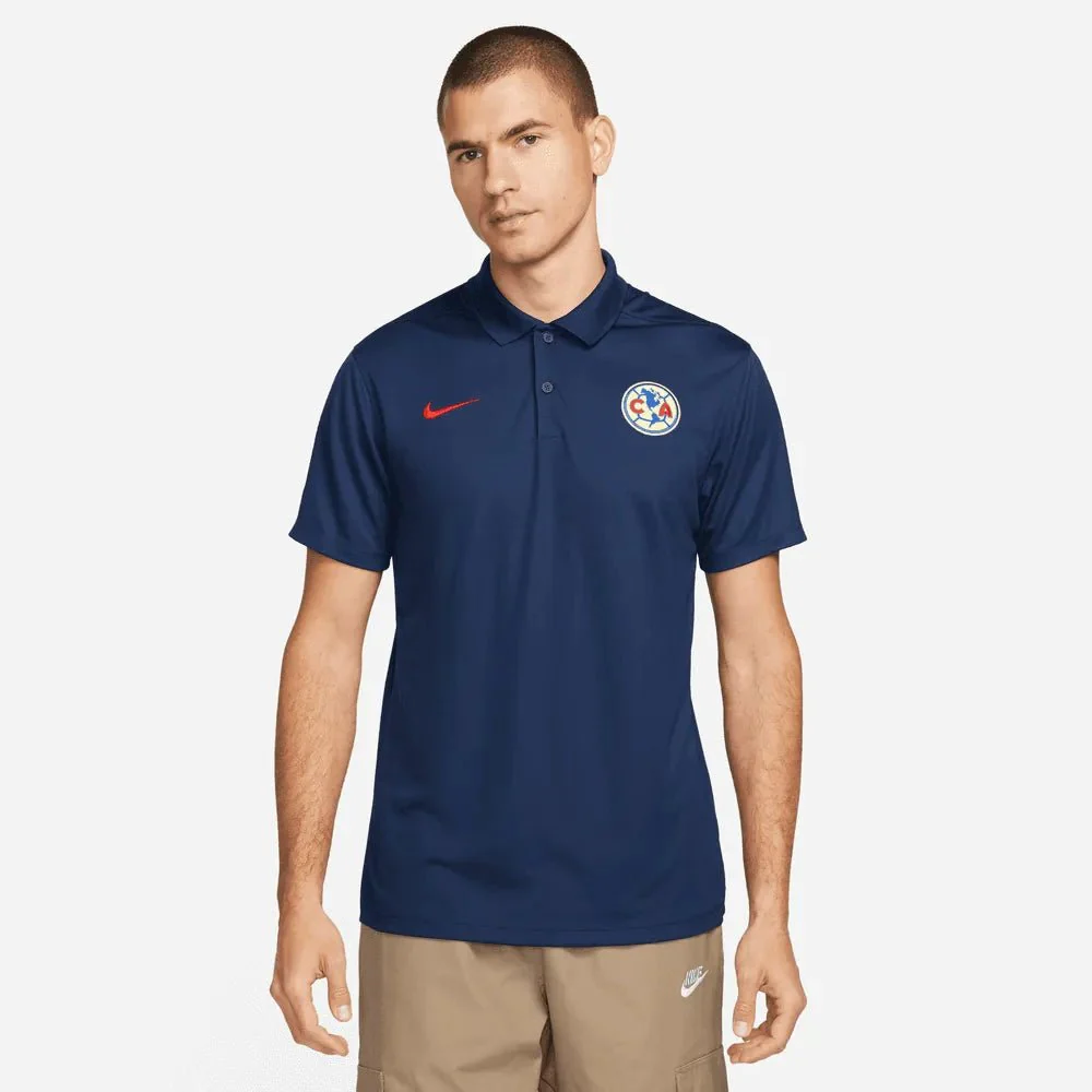 Nike 2023-24 Club America DF Polo - Navy - Red